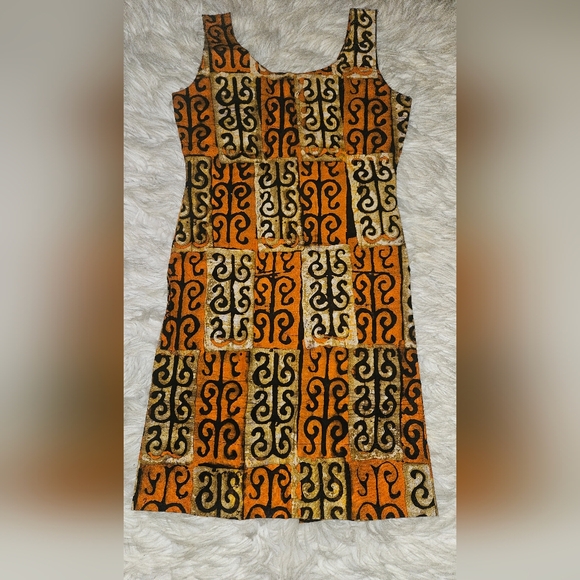 unbranded Dresses & Skirts - Vintage Handmade-Style African Print Patchwork Sleeveless Dress – Medium